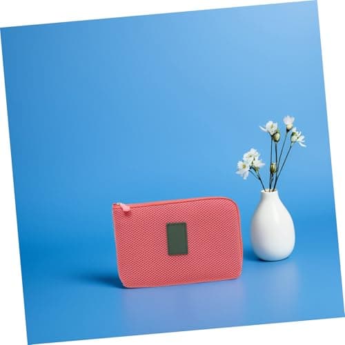 SAFIGLE Shockproof Digital Storage Pouch Small Polyester Red for Earphones — view 3