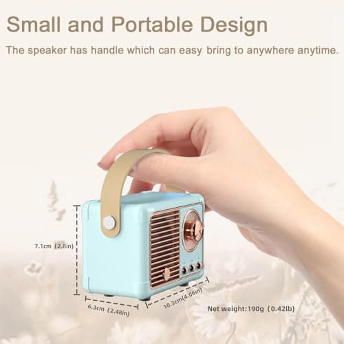 Retro Bluetooth Speaker Portable Wireless Speaker Gifts for Teenage Boys — view 2