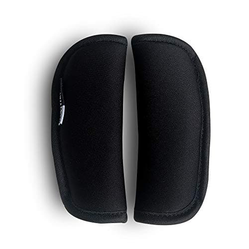 2 Piece Baby Stroller Car Seat Strap Covers Universal Soft Seat Belt Cushion for Newborns Infants and Kids (Black) — view 4
