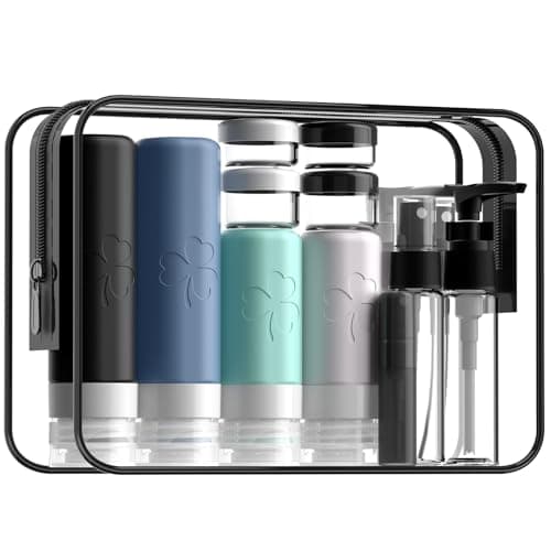 INSFIT 23 Pack Travel Bottles for Toiletries, TSA Approved Silicone Travel Size Toiletries with Toiletry Bag, BPA Free Leak Proof Refillable Travel Essentials for Shampoo Conditioner Lotion