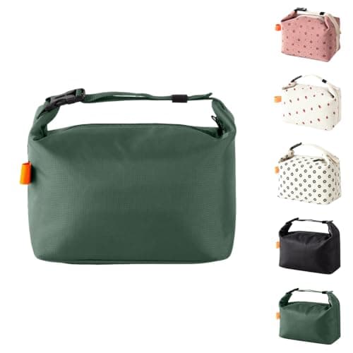 SUOXU Fashion Lunch Bags for Men Women- Reusable Insulated Leakproof Lunch Box Tote Bag, Cool Bags for Kids Girls Boys Adults,Thermal Cooler Bag for Work School Picnic Travel -8L (Green)