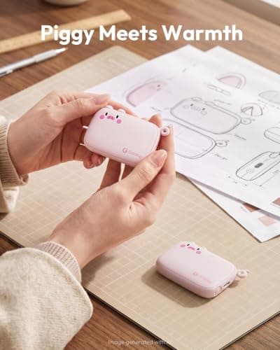 Gaiatop Reusable Hand Warmers Rechargeable 2 Pack 1.6 cm Ultra-Slim Warmers — view 2
