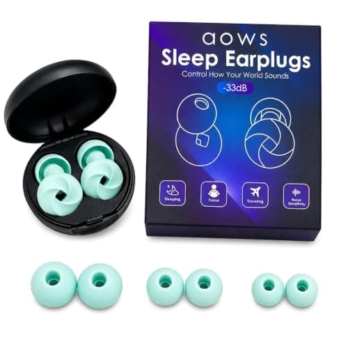 Ear Plugs for Sleeping, Travel & Work Reusable Noise Cancelling