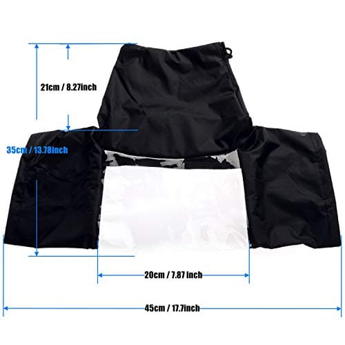 WANBY Waterproof Camera Rain Cover Soft Black Camera Rain Lens Covers — view 3