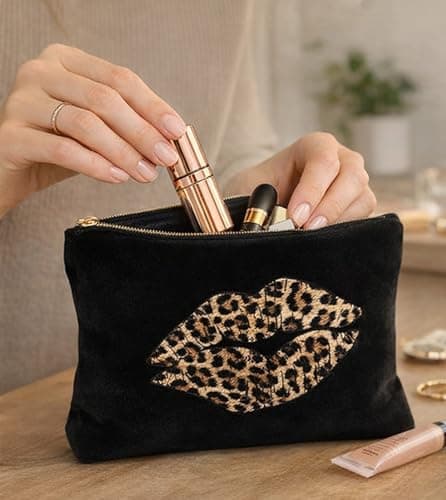 Black Cable Organiser Pouch, Zip-Fastened Travel Accessory Storage Bag — view 5