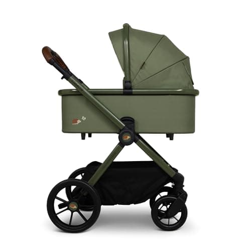 Cosatto Giggle 4 Travel System Everything Bundle | Pram, Pushchair, Carrycot & Tote, Infant Carrier Car Seat & Base | Birth-4 Years, i-Size Group 0 | Compact Fold, Footmuff, Bag, Raincover (Hoglet) — view 4