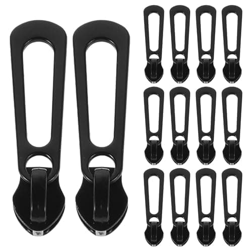 40pcs Black Metal Zipper Repair Kit for Clothing and Luggage DIY