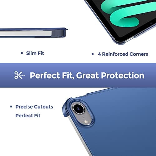 ProCase Smart Case for iPad Mini 7 (A17 Pro 2024)/ Mini 6 2021 8.3 Inch, Hard Back Cover for iPad Mini 7th/6th Generation A2995/A2996/A2993/A2567/A2568/A2569 -Navy — view 6