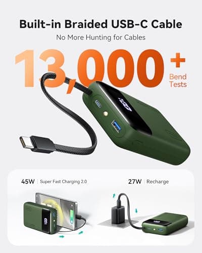 INIU 45W Fast Charging Power Bank, 20000mAh Small Travel Portable Charger — view 4