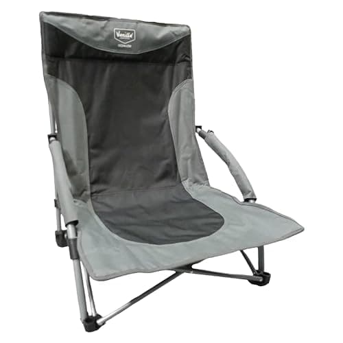Vanilla Leisure Beach Chairs Low Folding Lightweight Compact & Portable Beach Chair For holiday, Festival, Camping & More High Back Foldable & Reclining Low Chairs