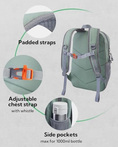 Waterfly Small Hiking Backpack 12L: Mini Lightweight Sport Rucksack — view 4
