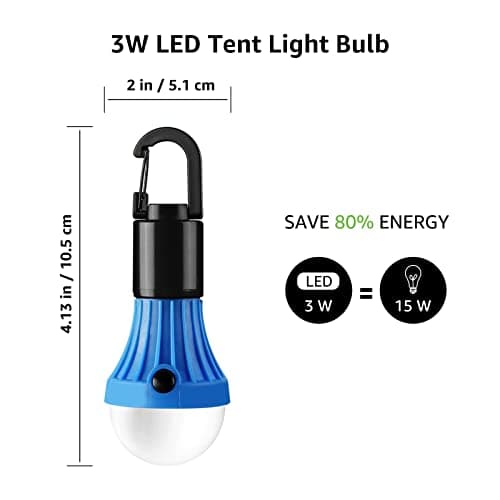 Lepro Camping Lights, Battery Powered Tent Lights (AAA Batteries Included) — view 6