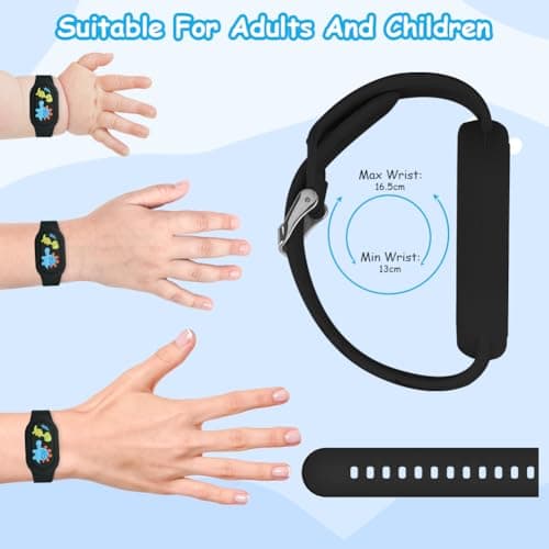 Ainiv Cute Bracelet for Galaxy SmartTag 2 (Dinosaurs Black) — view 2