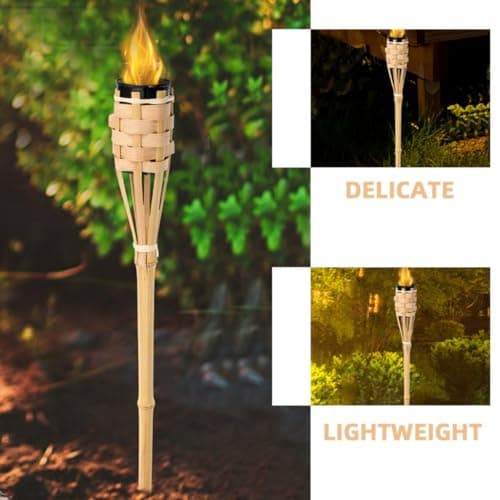SAFIGLE Bamboo Torch for Outdoor Travel and Wedding Rustic Decoration — view 3