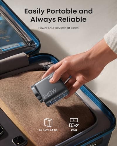 Anker 140W Max 4-Port GaN Charging Blocks,Smart Display for MacBook Charger — view 6