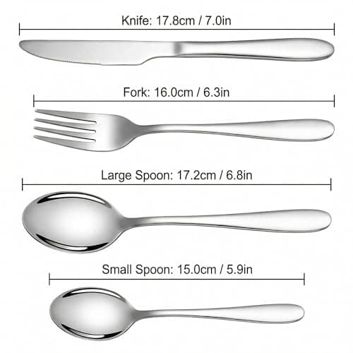 4pcs Portable Stainless Steel Cutlery Set, Reusable Flatware Utensils with Pouch for Camping Travel Picnic Office School Lunch Box — view 2