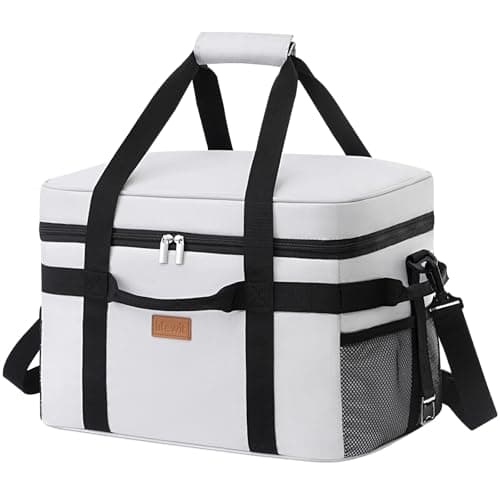 Lifewit 30L Cooler Bag with Liner, Large Insulated Picnic Bag, Silk Gray