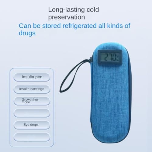 In-sulin Cooler Travel Case Approved Refrigerated Medi-cine Cooler — view 6
