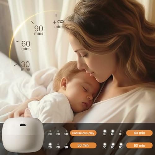 Portable Sound Machine for Baby Adult | Sleep Soother for Stroller Car Seat | 16 Soothing Sounds | Rechargeable | Timer | Memory Function | White Noise | Shush |Travel | Registry Gift | Putty — view 5