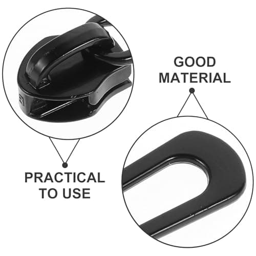 40pcs Black Metal Zipper Repair Kit for Clothing and Luggage DIY — view 3