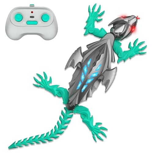 Shayson Wall Crawler Gecko, Floor Ceiling Crawling lizard toys for Kids