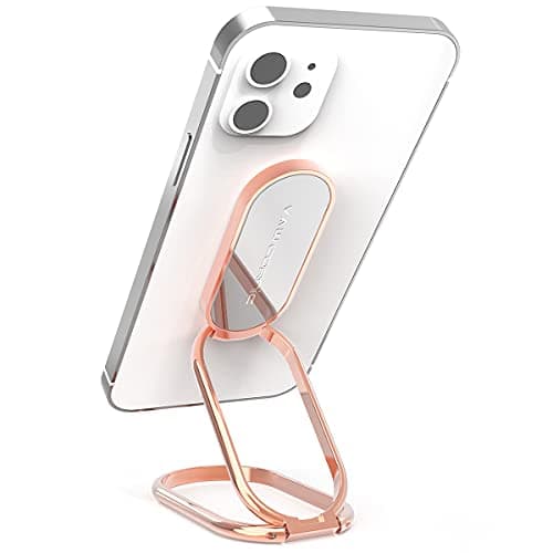 VAWcornic Phone Ring Holder, 540° Dual Direction Rotating Metal Phone Stand Phone Grip for Smartphone (iPhone, Samsung, HUAWEI), Tablet, Kindle, Switch, Compatible with Magnetic Car Mount, Rose Gold