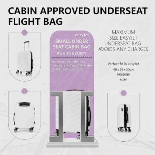 Underseat Travel Case, White, 45x36x20cm — view 3