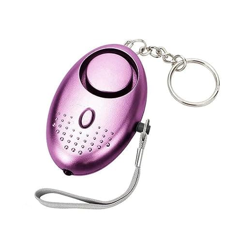 Personal Alarm with LED Lights, Police Approved, Emergency Safety Keychain Alarm, 140DB Sound, Rape Attack Safety Kit for Women, Kids, Students, Night Walker (Purple) — view 2