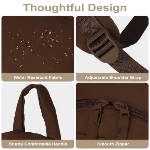 AOOSA Backpacks for Women, Lightweight Small Backpack, Brown — view 3