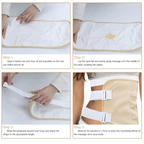 2PCS Castor Oil Wrap Kit, Reusable Detoxification Wrap for Liver — view 5