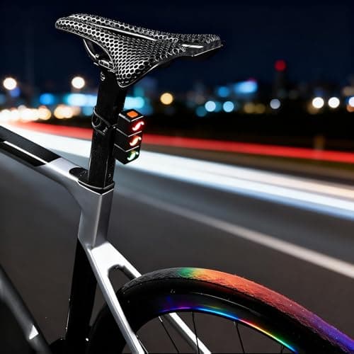 Rear Cycling Light Traffic Lamp Waterproof Bike Accessories Biking Gear — view 3