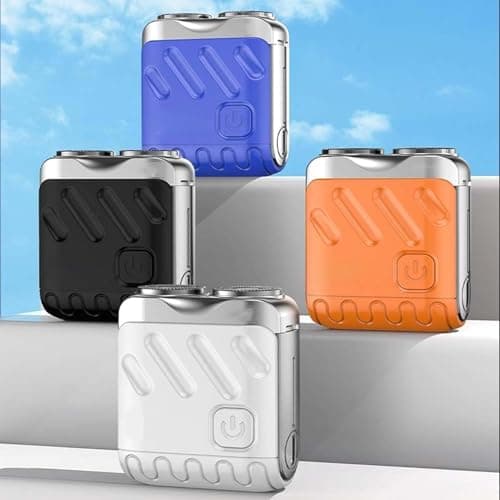 2025 New Beard Shaver Mini and Portable Suitcase Design, R-12 Luggage Electric Shaver, Portable Razor Traveller Mini Shaving for Men Waterproof, Men's Favorite Mini Electric Shavers,Black — view 2