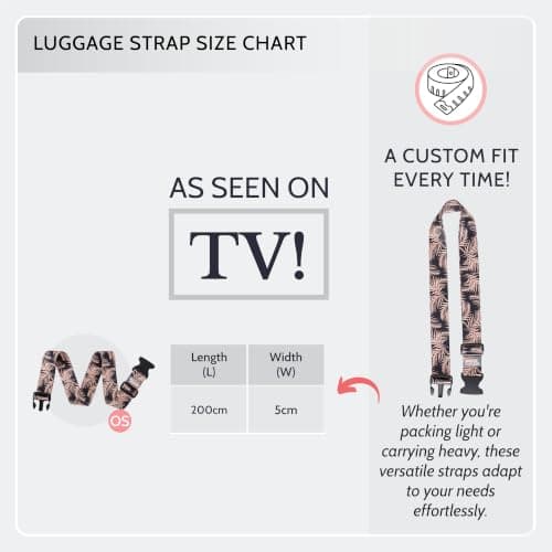 Periea Luggage Straps Set of 2 - Adjustable Suitcase Straps with Quick Release Buckle, Heavy Duty Luggage Straps for Suitcases, Travel Accessories, Thickened Luggage Belt - Silver Leopard — view 3