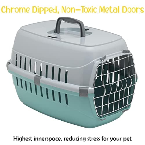 CAT CENTRE Pet Transport Carrier, Cat Dog Kitten Puppy Travel Box Cage — view 5