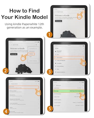 WALNEW Case for 7" Kindle Paperwhite 12th Generation 2024 and Kindle Colorsoft Signature Edition, Clear Soft TPU Back Protective Cover for 2024 Kindle Paperwhite (Natural Book) — view 3
