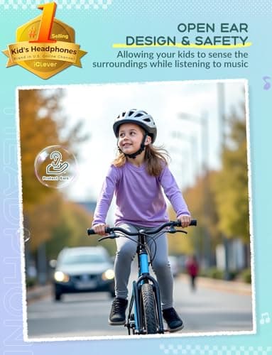 iClever OWS01 Kids Headphones Wireless Air Conduction Open Ear Headphones — view 2