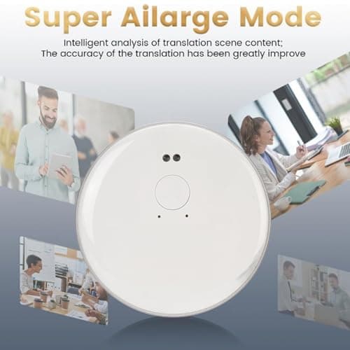 Language Translator Device, 138 Languages Two Way Instant Magnetic AI Translation Device, Offline Voice Photo Video Call Translation for Business Learning Travel (White) — view 5