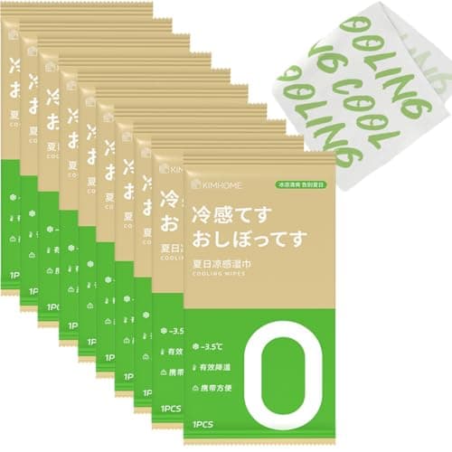 10 PCS Cold Towels, Cooling Face Wipes, Cooling Body Wipes, Camping Cooling Towels, 3s Ice Sensation Wipes for Hot Weather, Camping, Gym, Yoga, Marathon, Oversized (10x25in)