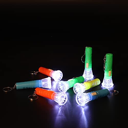FRIUSATE 20 Pcs Mini Torches Keyring LED Keyring Torch LED Keychain Torch — view 5