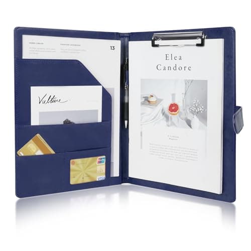 OFFCUP A4 Conference Folder, Leather Portfolio Folder, Portfolio Organiser