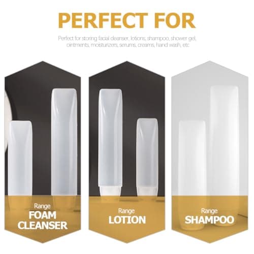 ifundom 10pcs Portable Refillable Empty Lotion Bottles Pe Pp Material with Flip Cap 50g Travel Size Tubes for Cruises and Activities — view 3