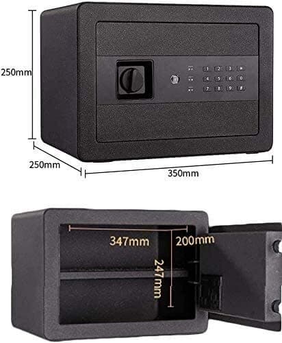 CLSDRZC Fireproof Waterproof s and Lock es, Money Electronic Steel with Keypad, 2 Manual Override Keys- Protect Money, Passports- for Home, Business or Travel for Home Offi — view 5