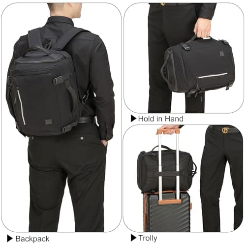 Tzowla Travel Laptop Backpack with USB Port and Wet Pockets, Expandable Waterproof Rackpack for Men and Women, Carry On Flight Approved Travel Bag Fit 17.3 Inch Computer/Notebook — view 6