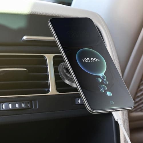 Car Phone Vent Holder - Magnetic Vacuum Stand | Zinc Alloy Mount — view 2