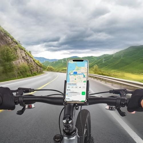 ROTTO Bike Phone Holder Mobile Mount for Bicycle Motorbike 360°Rotation Aluminum Alloy Universal Fit — view 3