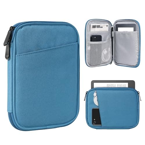 TiMOVO 6-7 Inch Sleeve Bag for eReader, Peacock Blue