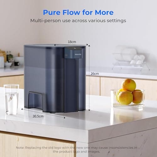 Waterdrop ED04B Mega Instant Electric Water Filter Jug, 6L Large Capacity — view 3