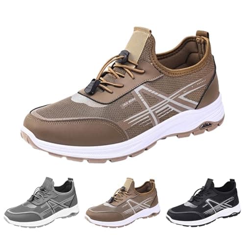 Campus Men's Sports Shoes, Jogging Shoes with Screw Lock Trainers, brown, 7 — view 3