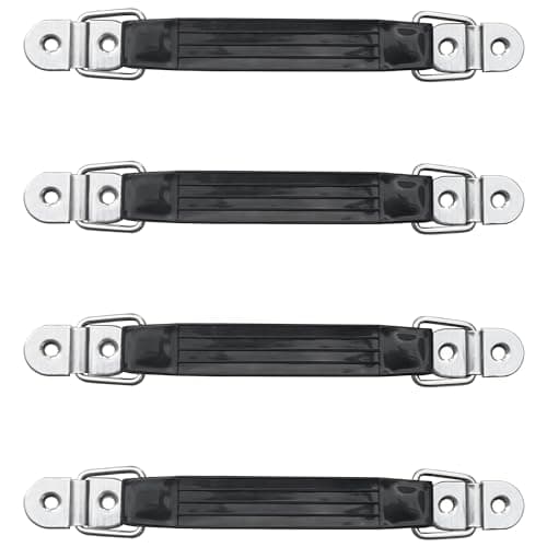 DDHOMIN 4 PCS Black Plastic Pull Handles for Luggage Trunk Suitcase