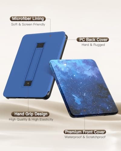 MoKo Case for 6" Kindle (11th Generation-2024/2022), Blue Starry Sky — view 5